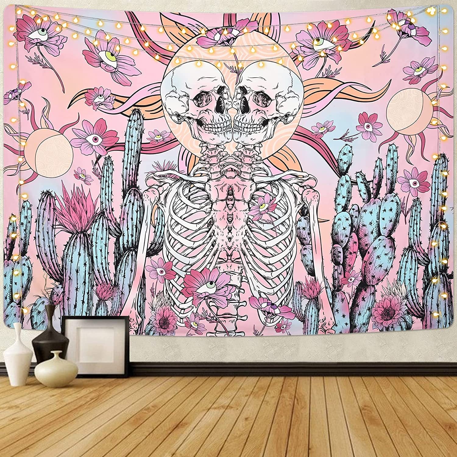 Wholesale Polyester Wall Violet Decoration Fabric Hanging Cloth Tapestry Room Backdrop Fabric